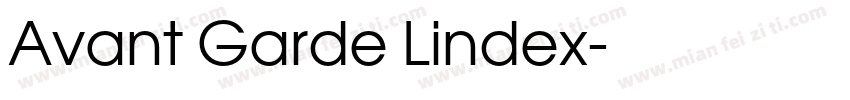 Avant Garde Lindex字体转换
